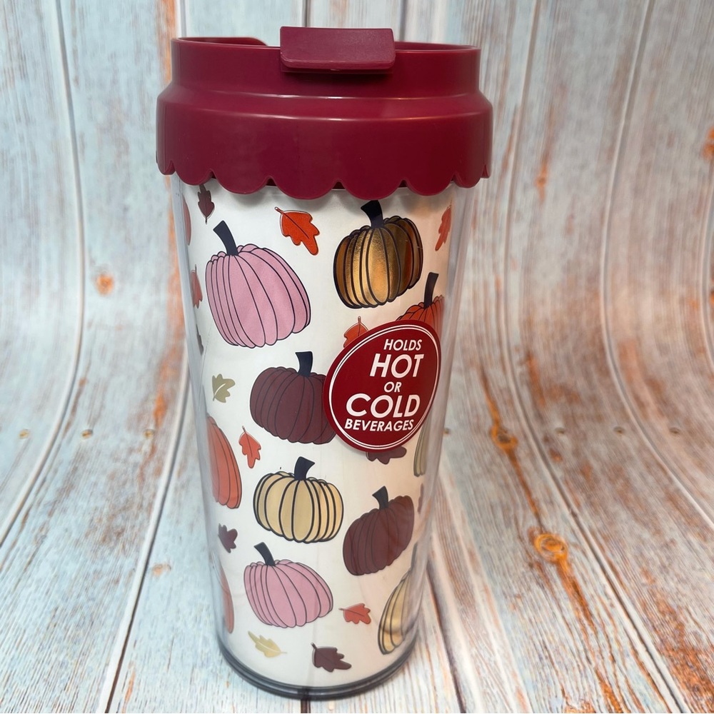 NEW Packed Party Fall Thankful Autumn Thanksgiving Coffee Tumbler Hot